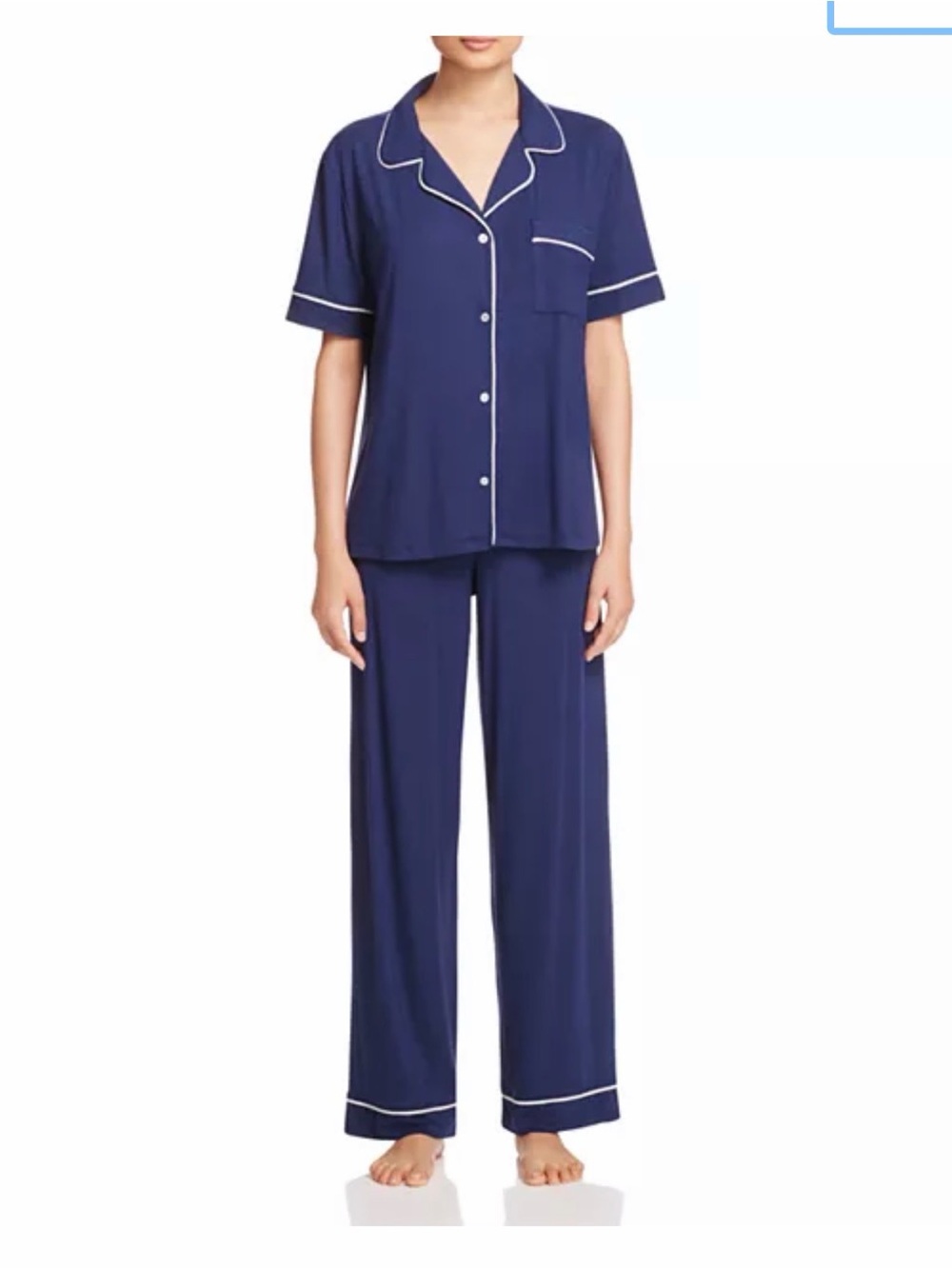 Eberjey Gisele Short Sleeve Long Pant Pajama Set